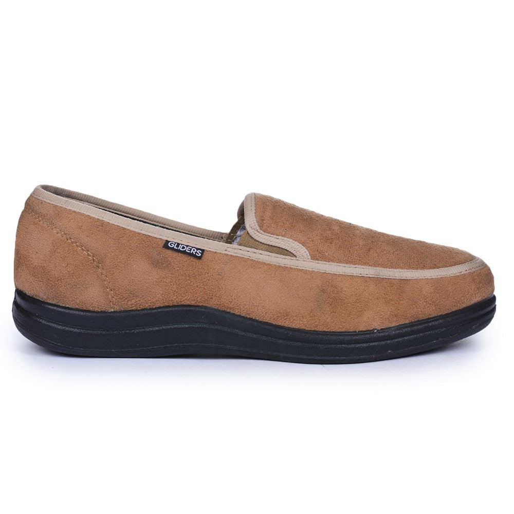 Gliders (Beige) Casual Slip on Shoes For Men 37-65 By Liberty