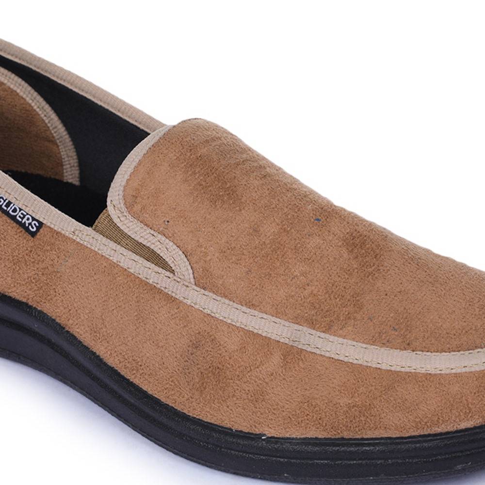 Gliders (Beige) Casual Slip on Shoes For Men 37-65 By Liberty