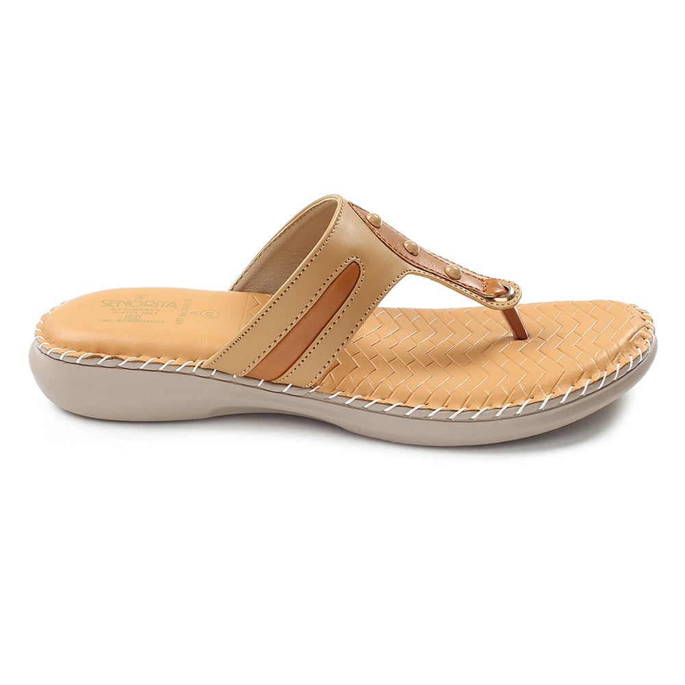 Senorita Beige Casual Slipper For Women S624-02 