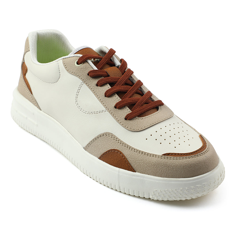 Leap7x Brown Casual Lacing Sneakers For Men AMAZER-3E 