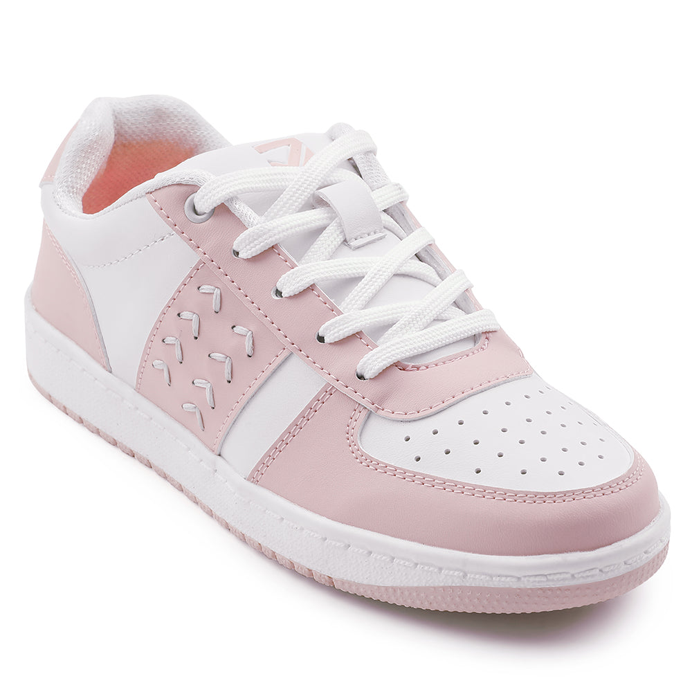 Leap7x Lacing Peach Casual Sneakers For Women NEXTY-2E 