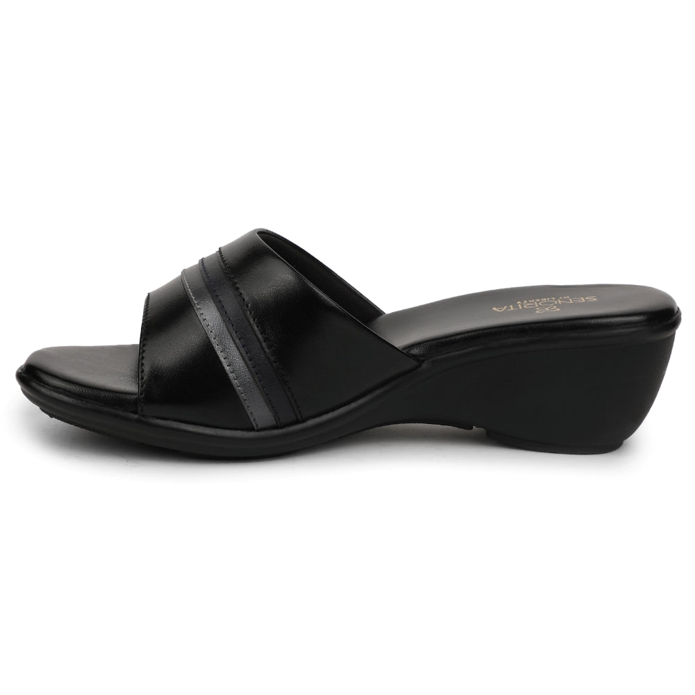 Senorita Casual Black Sandal For Women JFL-62E 