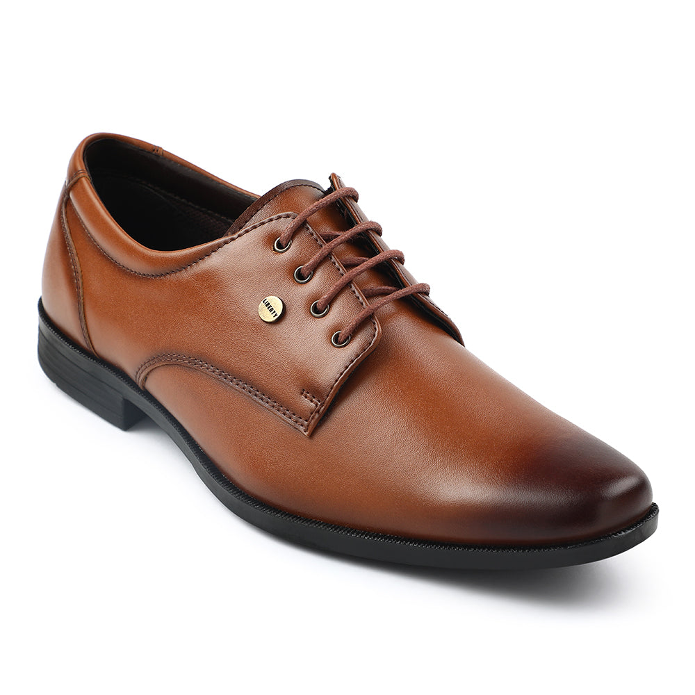 Fortune Tan Formal Lacing Derby Shoes For Men BENSTOCK1E 