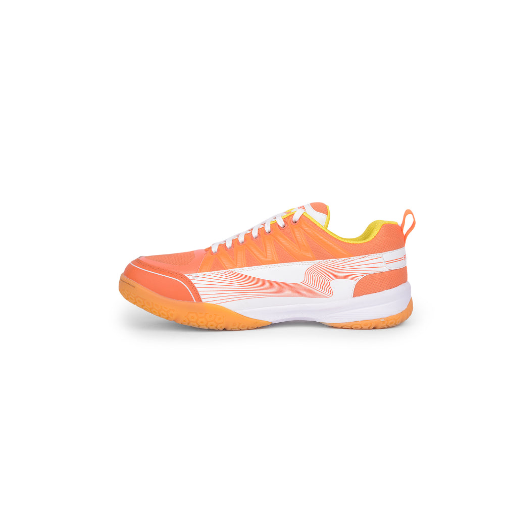 FREEDOM Sports Orange Badminton Shoes For Men GRIPPER-1 By Liberty