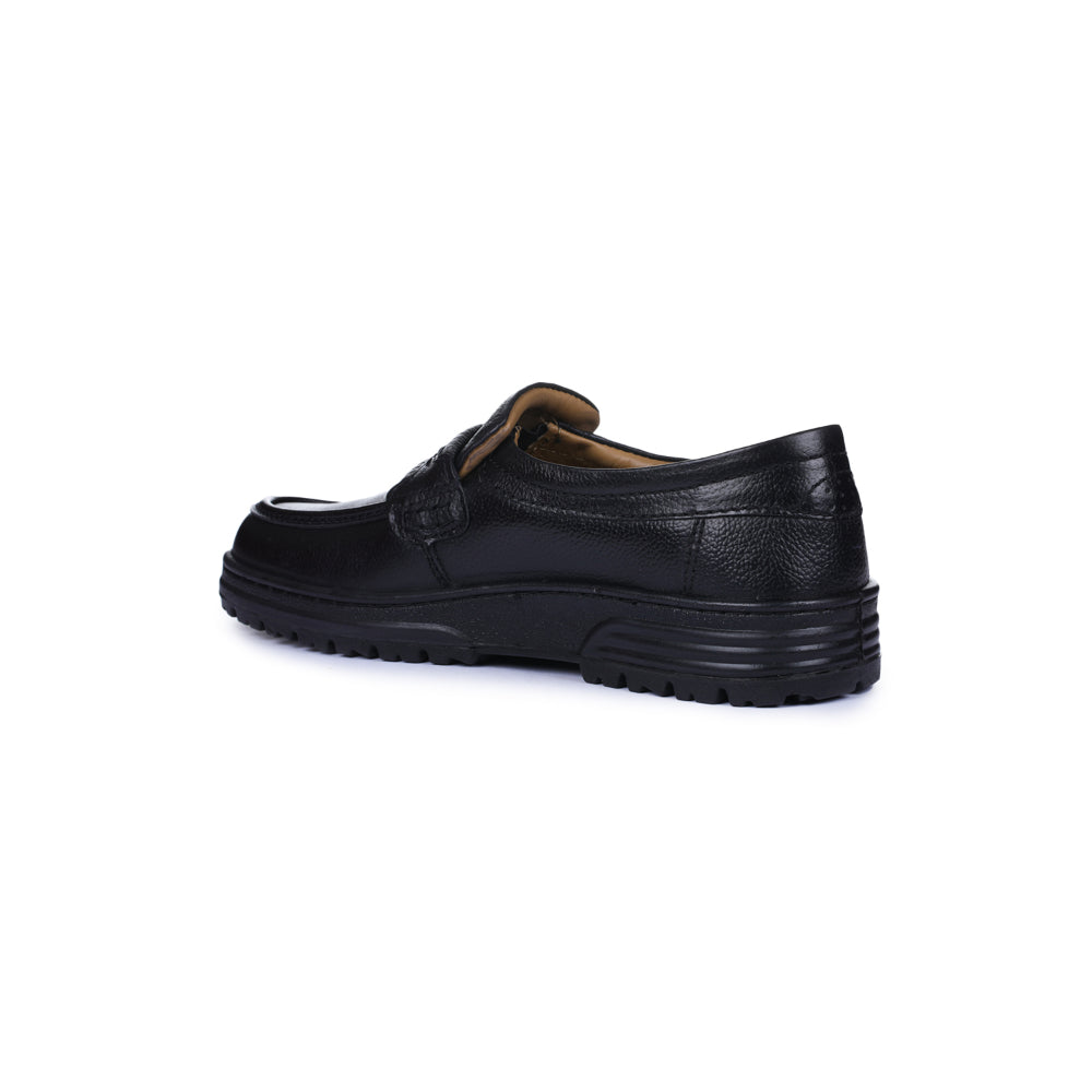 Windsor Black Formal Non Lacing Shoes For Men 719-54 By Liberty