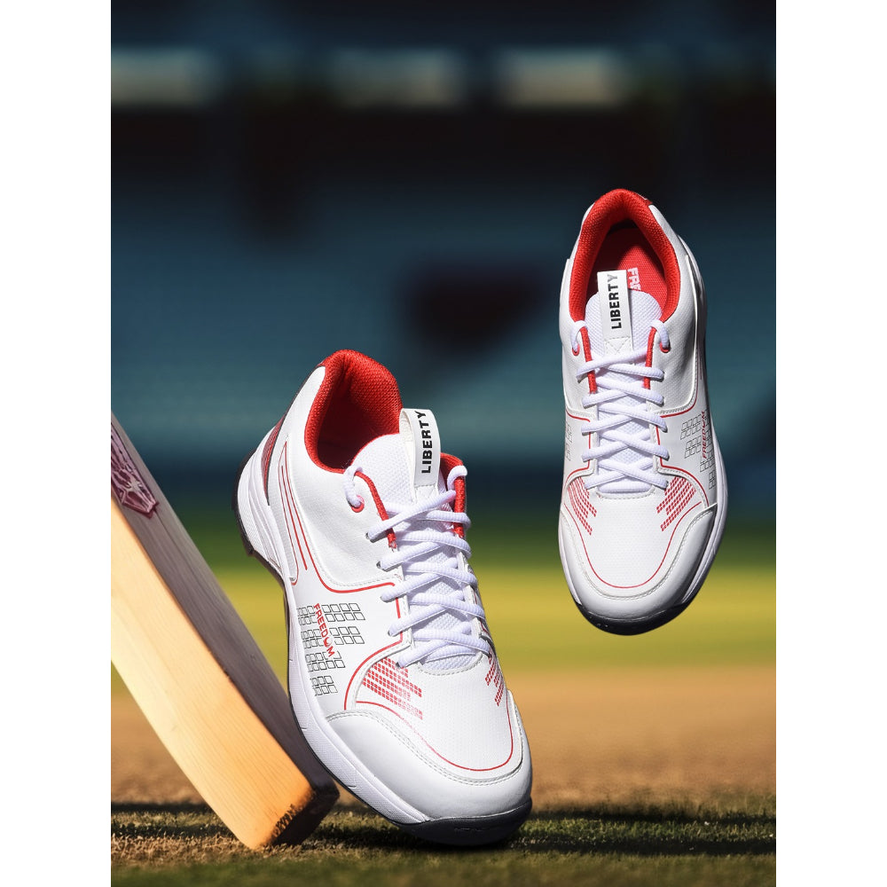 FREEDOM Sports Red Cricket Shoes For Men CRICSTAR1 By Liberty