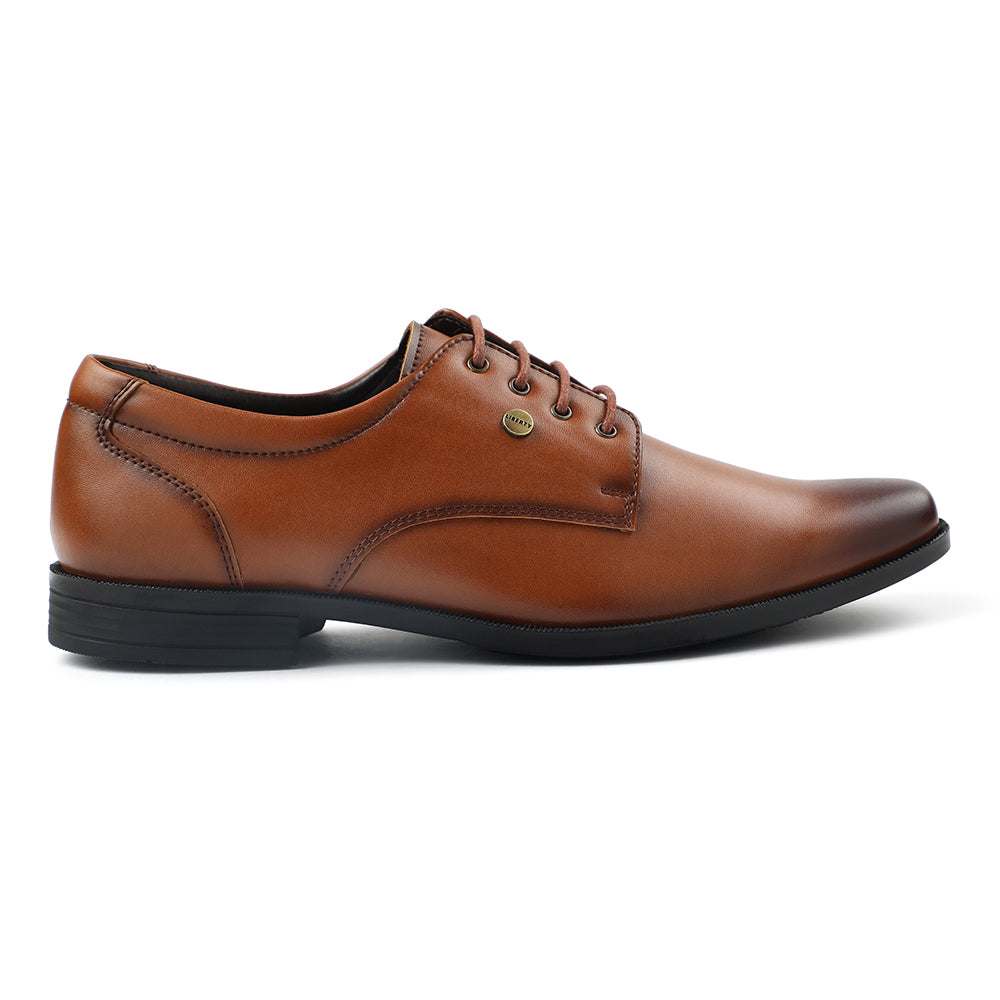 Fortune Tan Formal Lacing Derby Shoes For Men BENSTOCK1E 