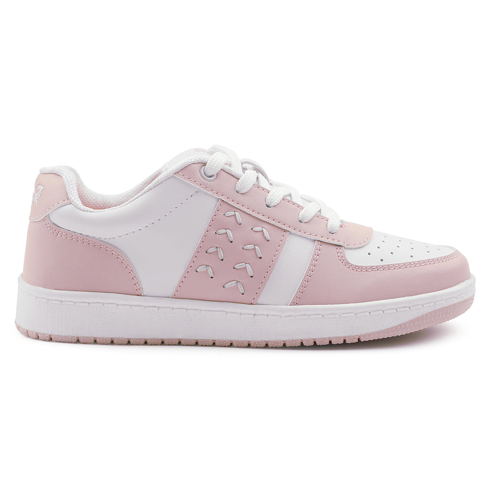 Leap7x Lacing Peach Casual Sneakers For Women NEXTY-2E 