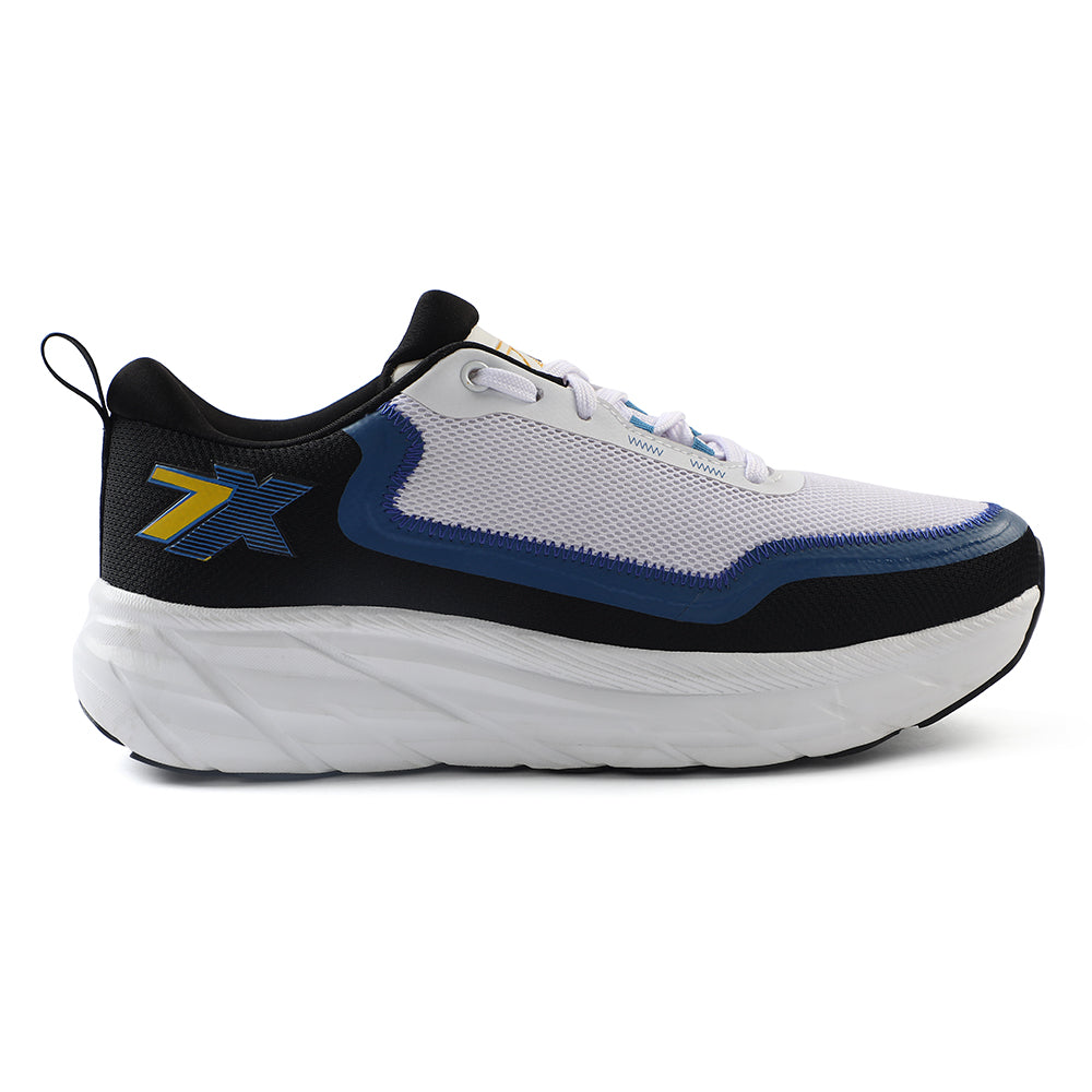 Leap7x White Sports Lacing Running Shoes For Men ROBUST-3E 