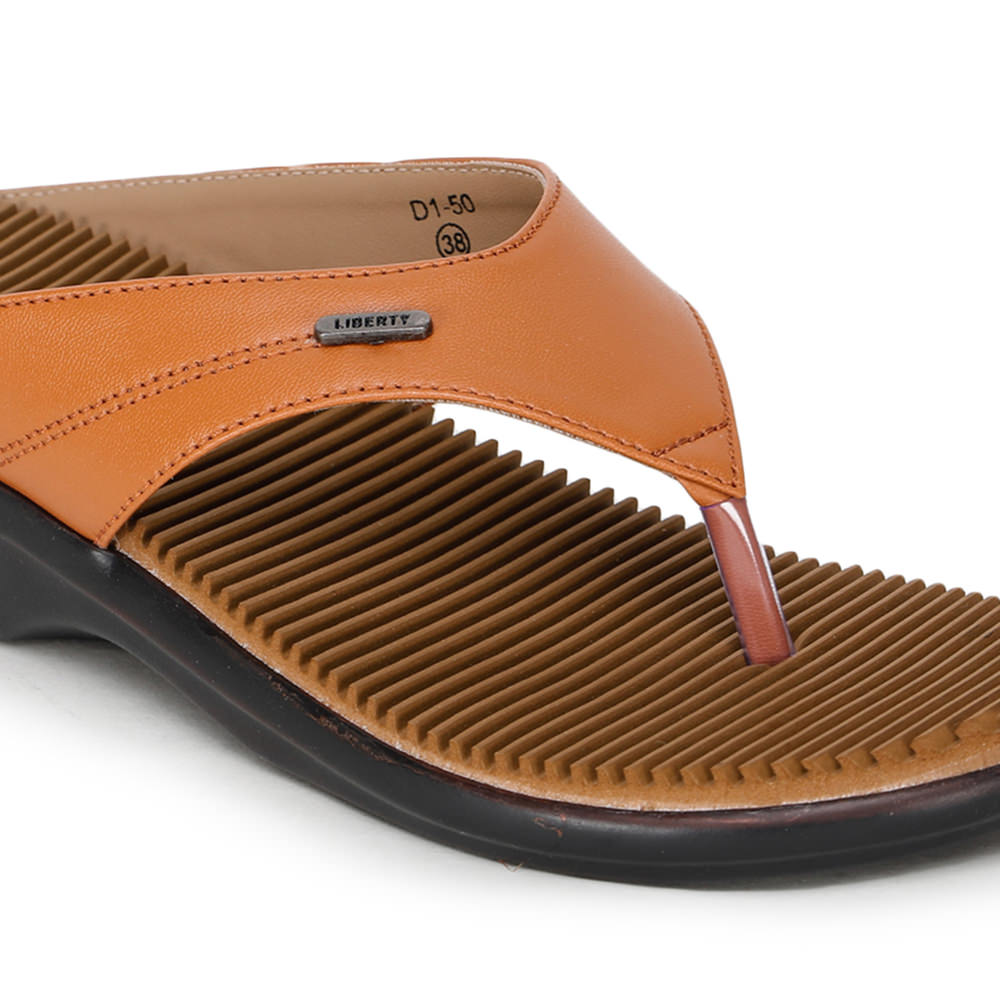 Senorita Casual (Tan) Slipper For Women D1-5 By Liberty