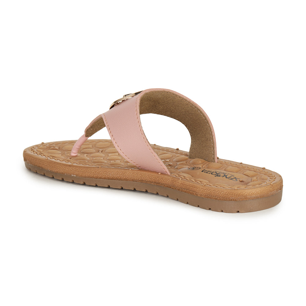 Senorita Casual Pink Slipper For Women Ch-59 By Liberty