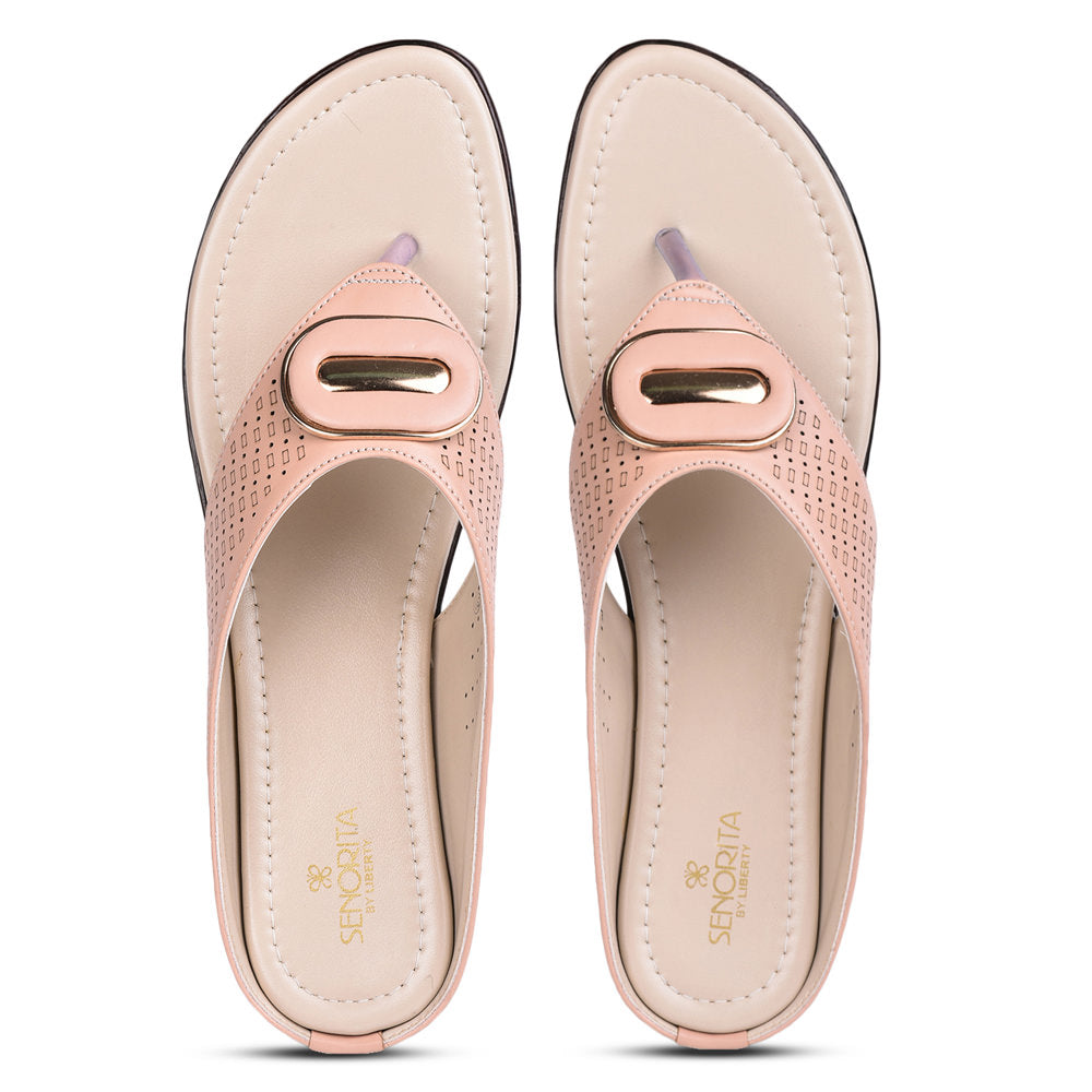 Senorita Casual (Pink) Slippers For Women LAF-71 By Liberty