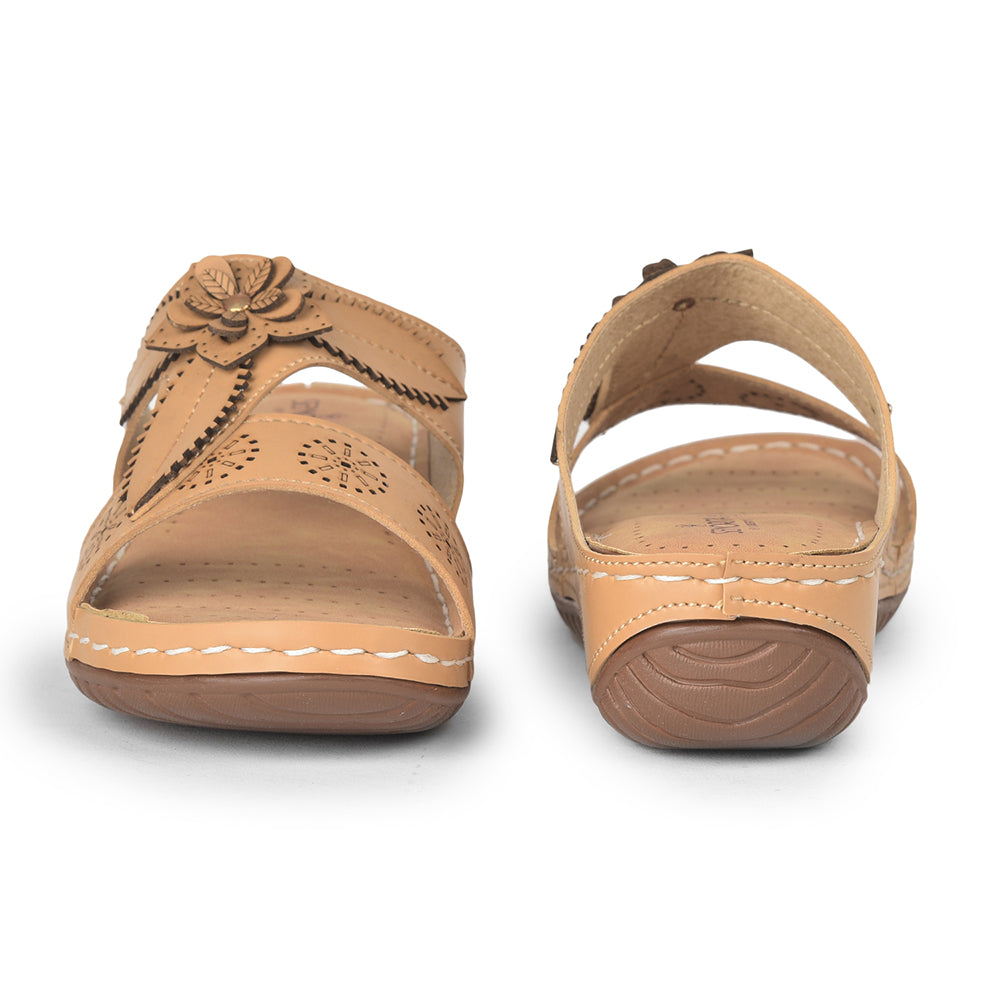 Senorita Casual (Beige) Slippers For Women LAF-755 By Liberty