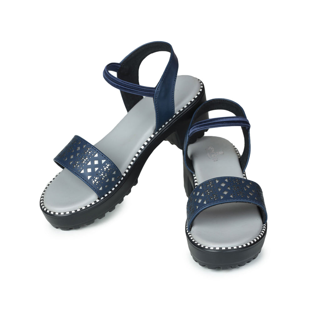 Senorita Casual (Blue) Sandals For Kids GF-63 By Liberty