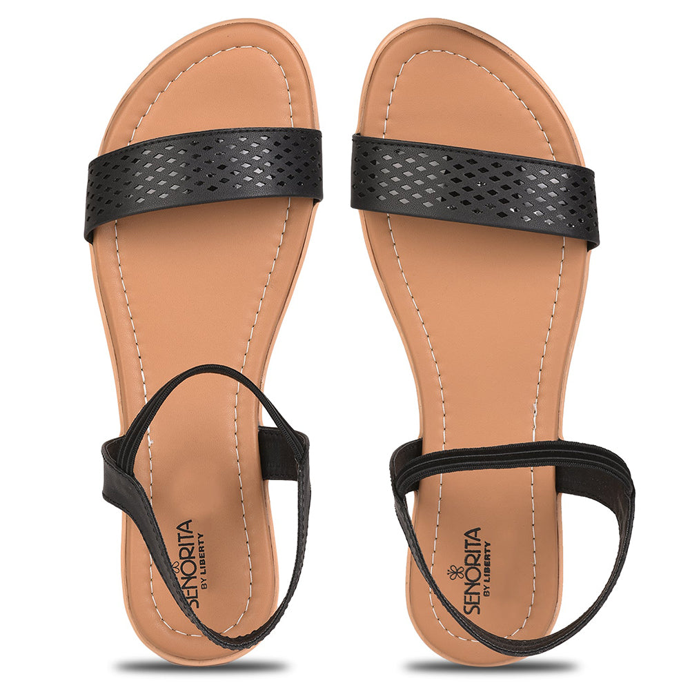 Senorita Casual (Black) Sandals For Women By Liberty