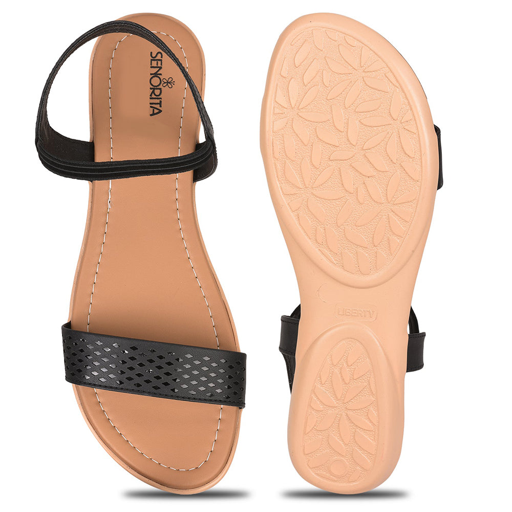 Senorita Casual (Black) Sandals For Women By Liberty