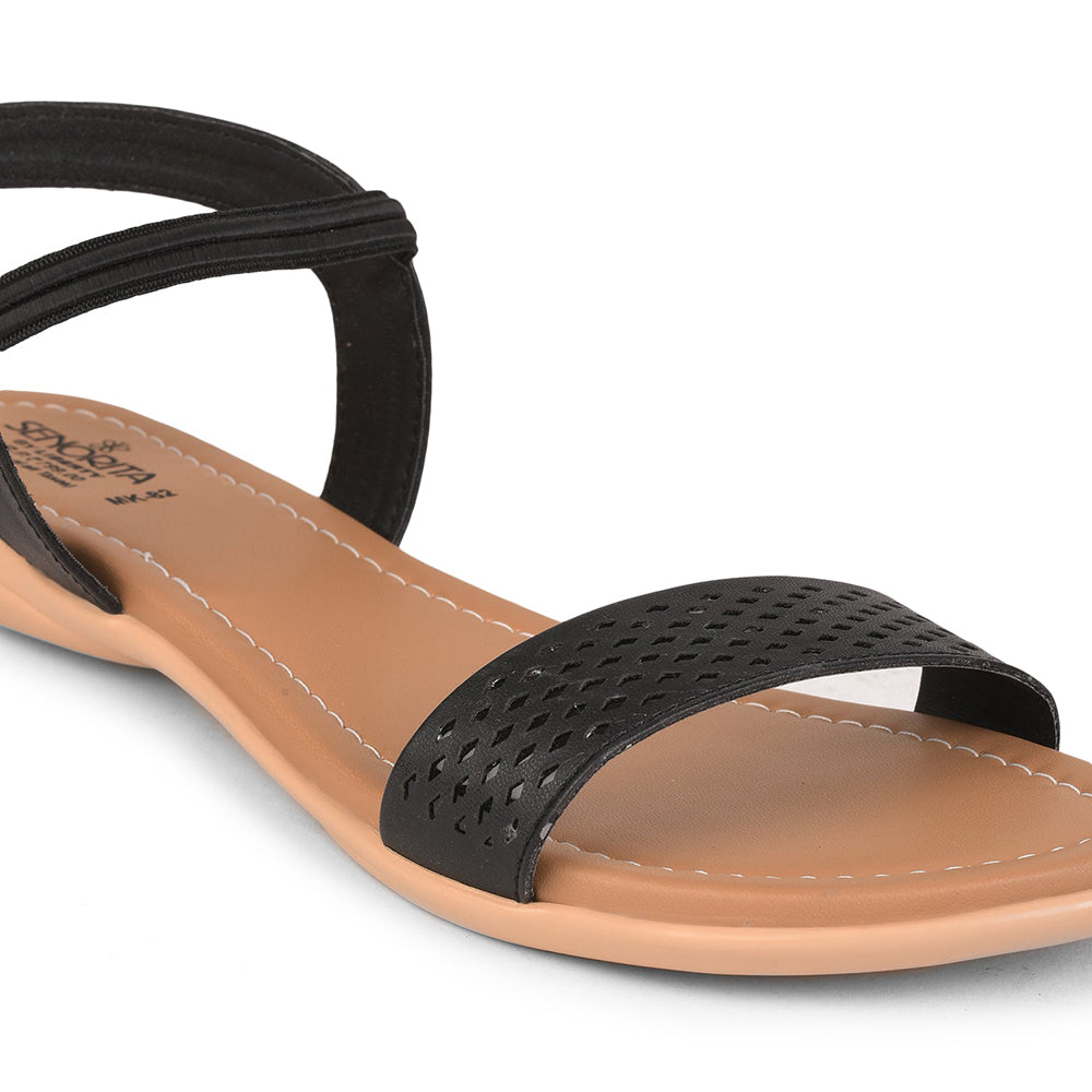 Senorita Casual (Black) Sandals For Women By Liberty