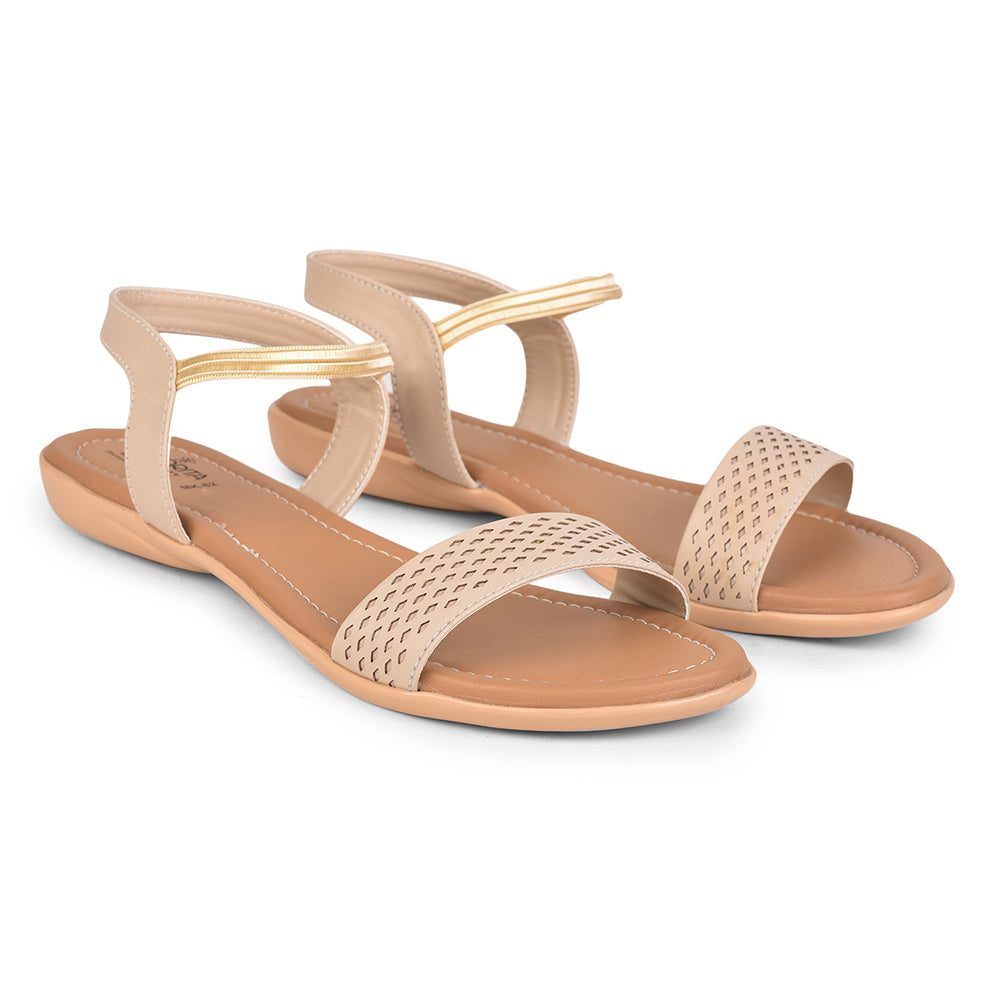 Senorita Casual (Cream) Sandals For Women MK-82 By Liberty