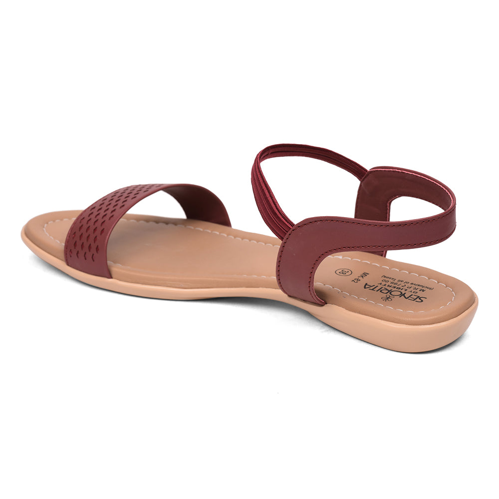 Senorita Casual (Cherry) Sandals For Women MK-82 By Liberty