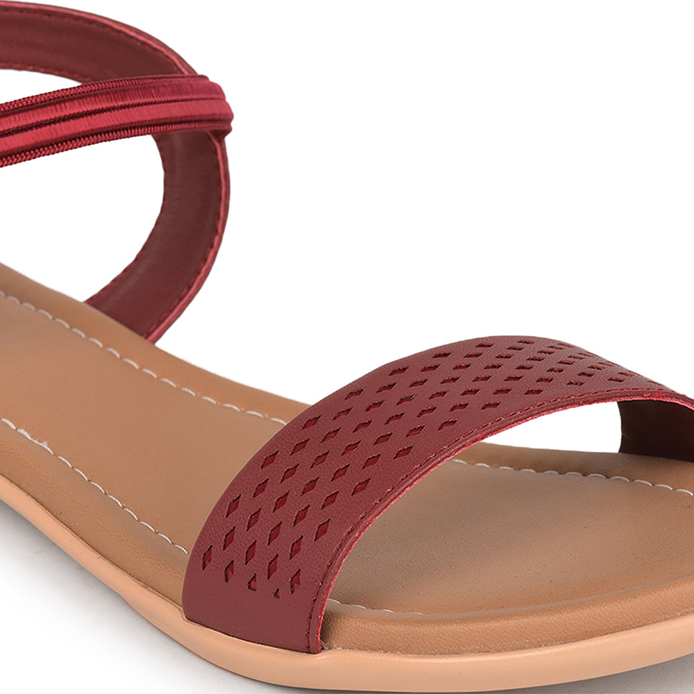 Senorita Casual (Cherry) Sandals For Women MK-82 By Liberty