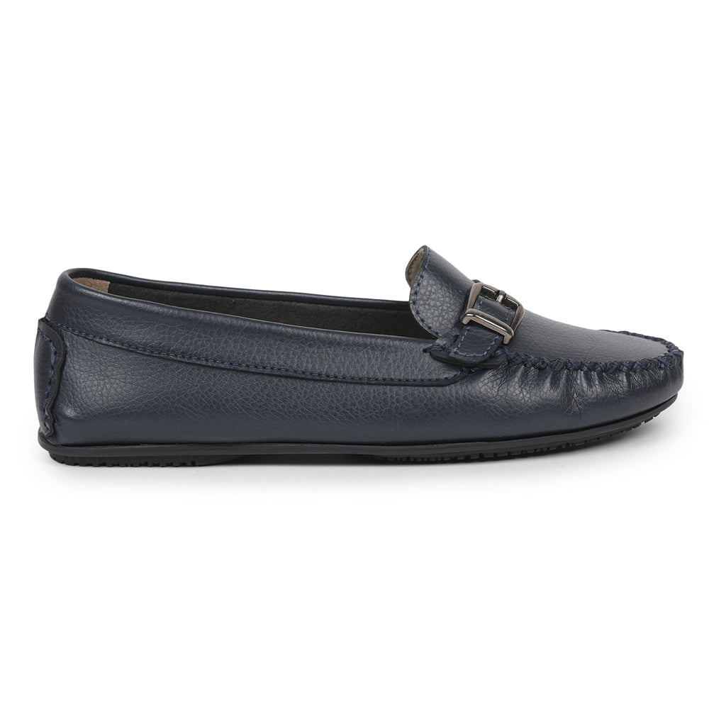 Healers Navy Blue Casual Loafers For Women GI-SML-1 By Liberty