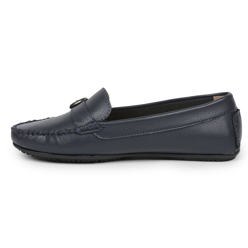 Healers Navy Blue Casual Loafers For Women GI-SML-1 By Liberty