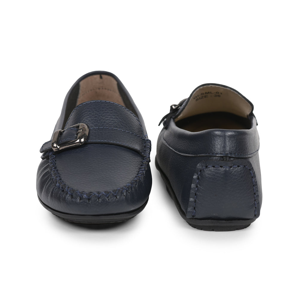 Healers Navy Blue Casual Loafers For Women GI-SML-1 By Liberty