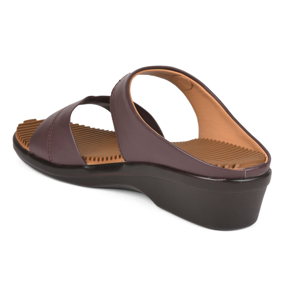 Senorita Casual (Brown) Slippers For Women LAF-125 By Liberty