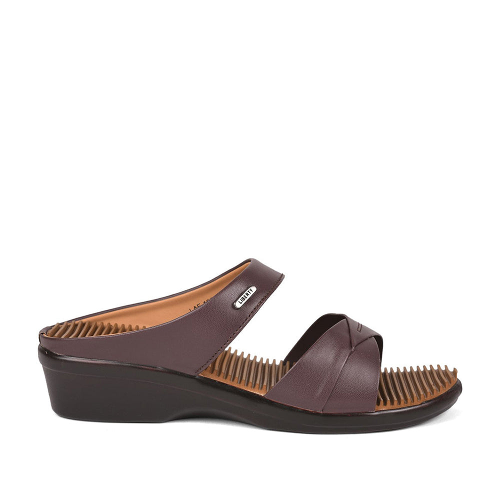 Senorita Casual (Brown) Slippers For Women LAF-125 By Liberty