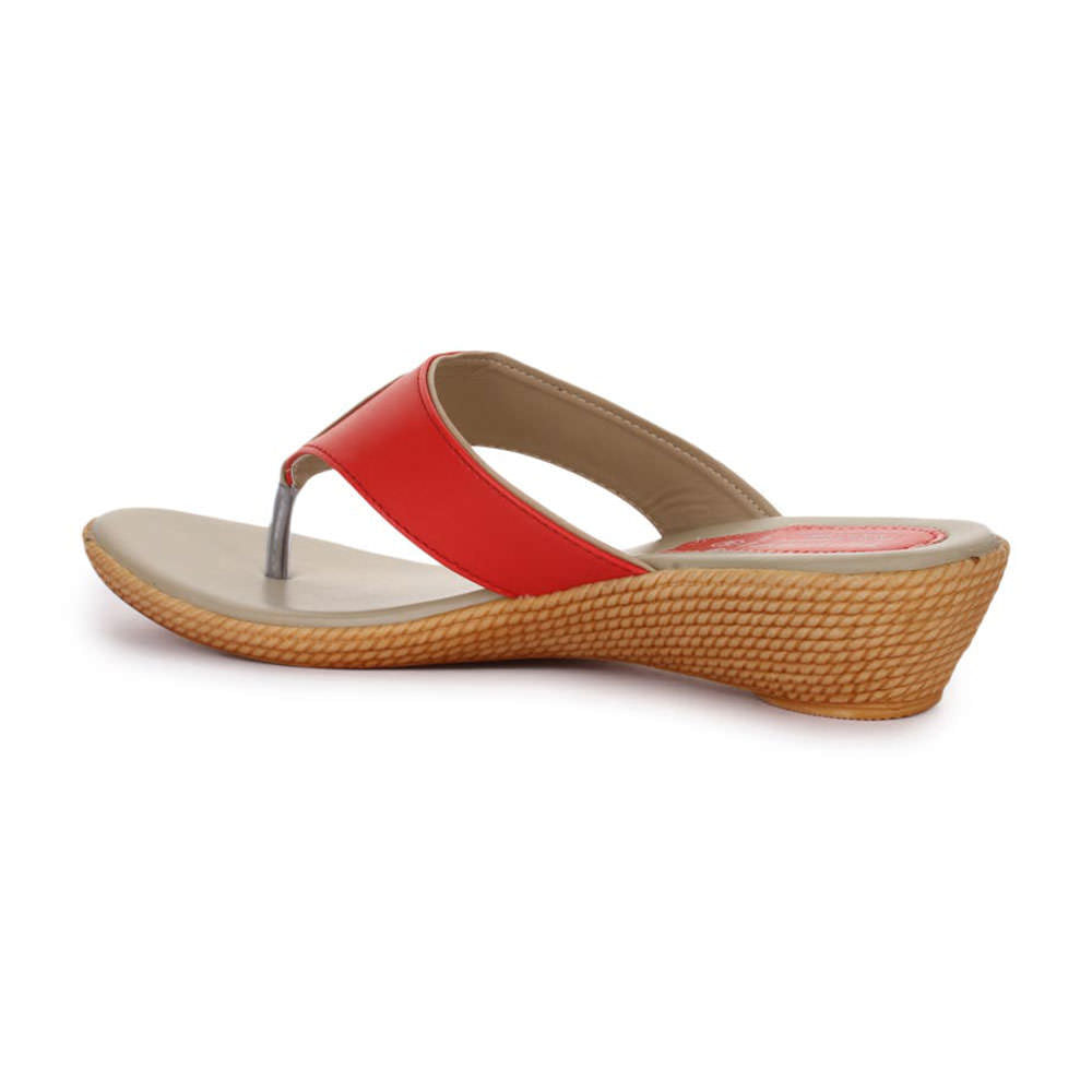 Senorita Comfort (Red) Slippers For Women LAF-137 By Liberty