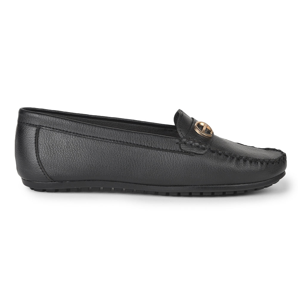 Healers Casual Black Loafers For Women GI-SD-31 By Liberty