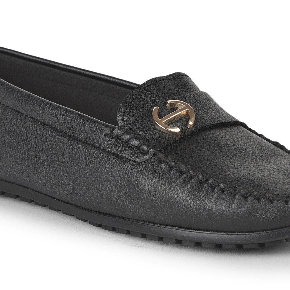 Healers Casual Black Loafers For Women GI-SD-31 By Liberty