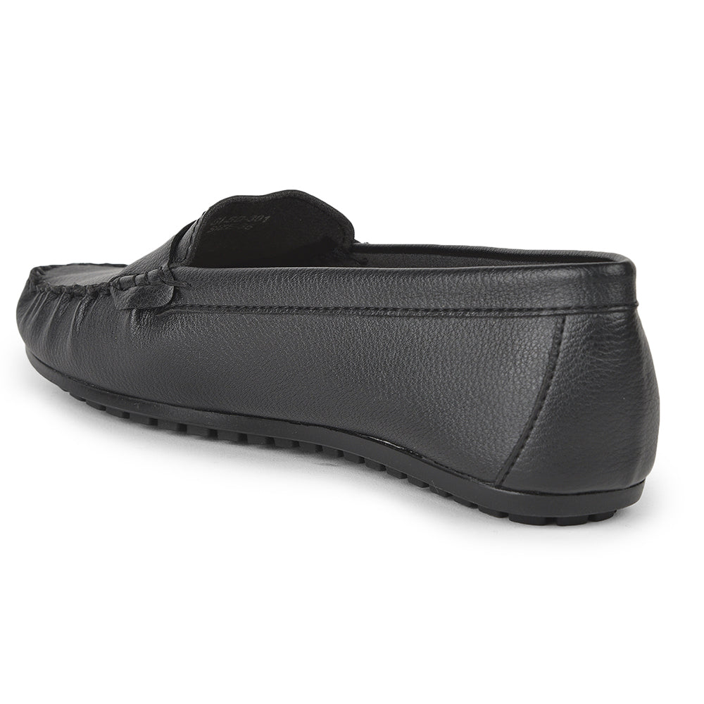 Healers Casual Black Loafers For Women GI-SD-31 By Liberty