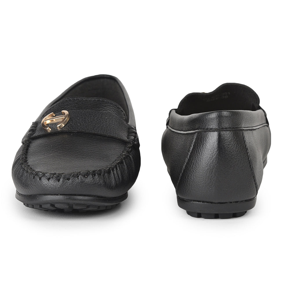 Healers Casual Black Loafers For Women GI-SD-31 By Liberty