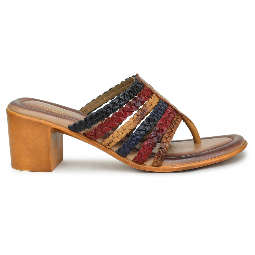 Senorita Ethnic (Tan) Sandal For Women MDL-27 By Liberty