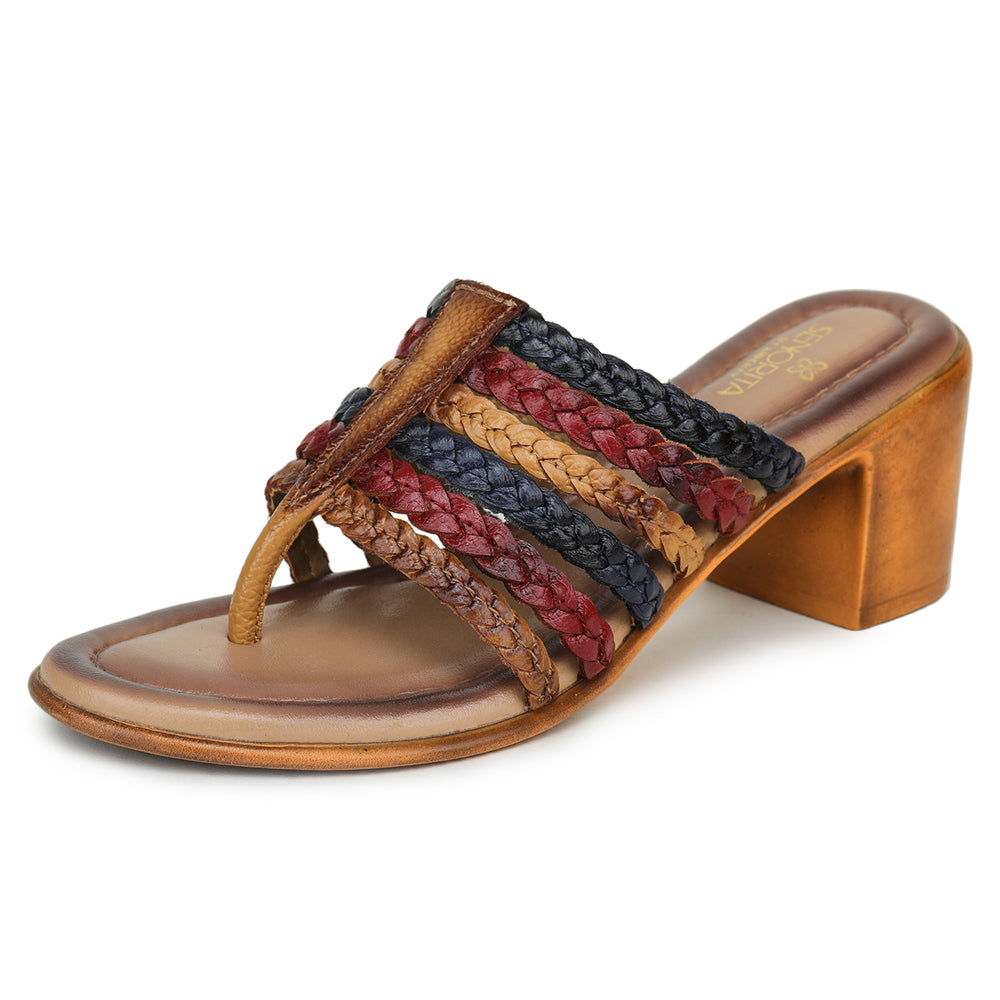 Senorita Ethnic (Tan) Sandal For Women MDL-27 By Liberty