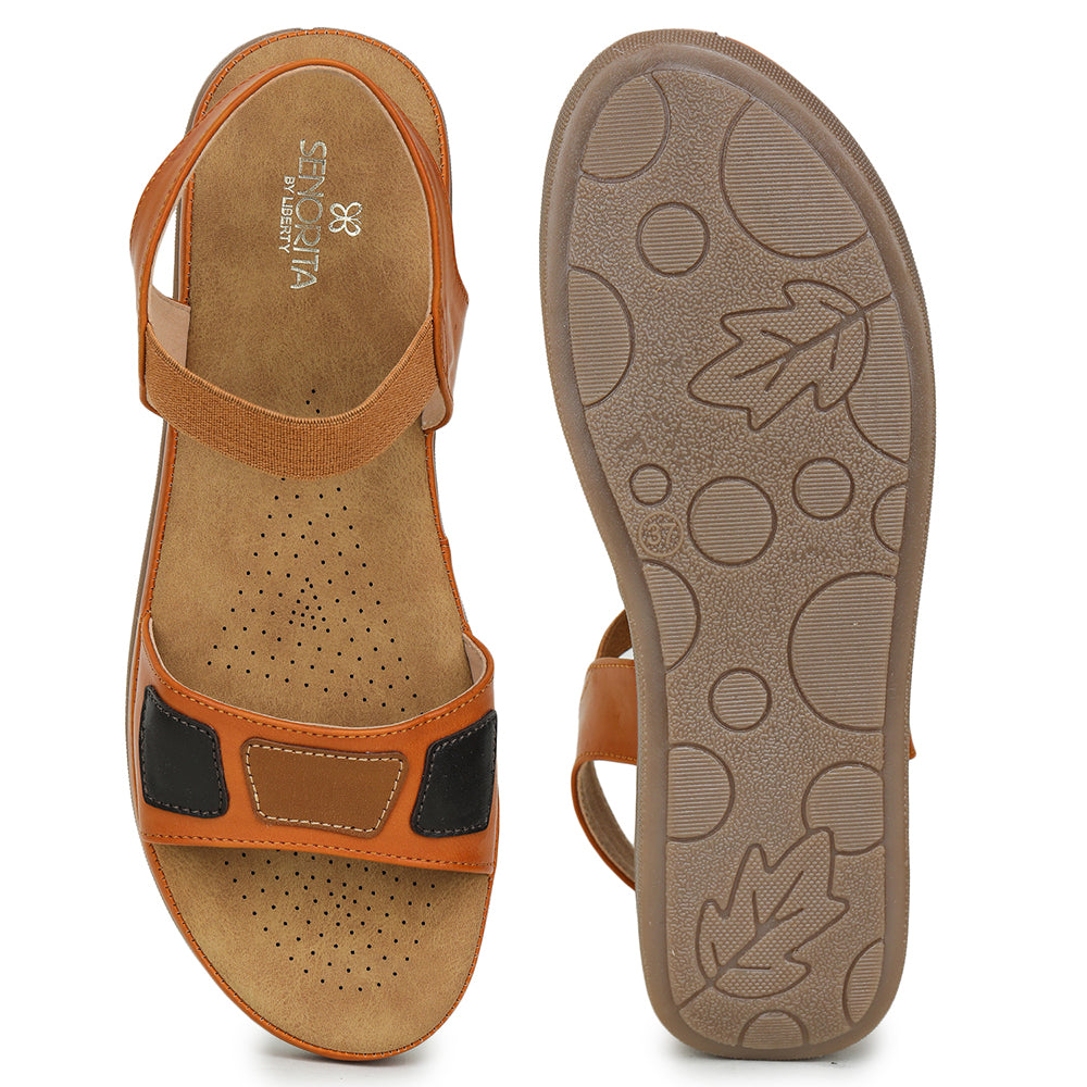 Senorita Casual (Tan) Sandals For Women M17-11 By Liberty