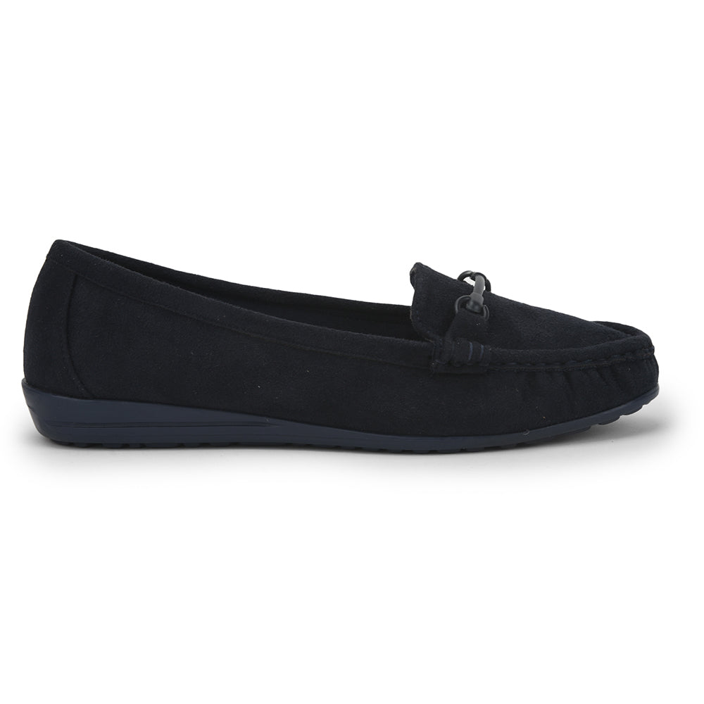 Healers Casual Navy Blue Loafers For Women HM6-1 By Liberty