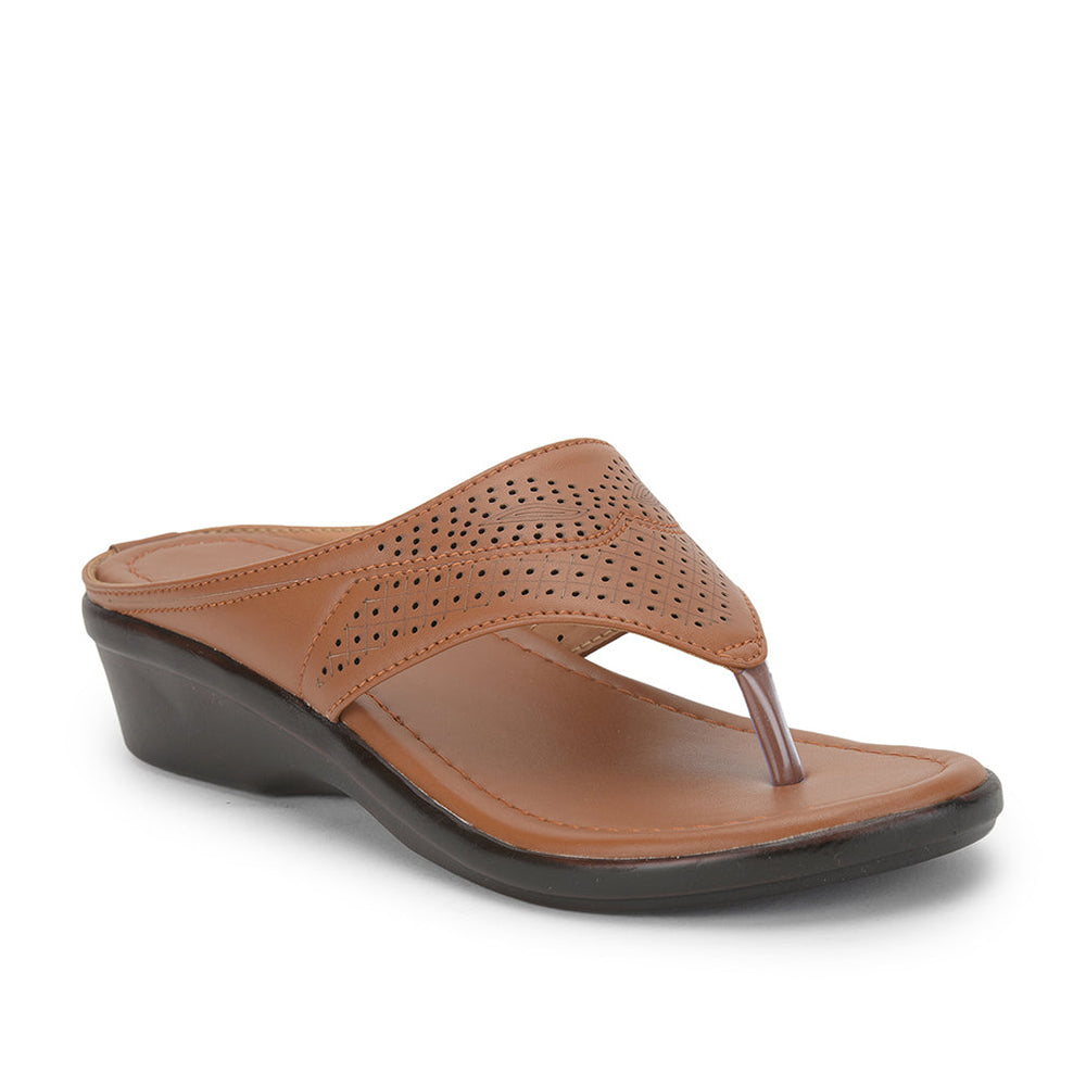 Senorita Casual (Tan) Slipper For Ladies LAF-113 By Liberty