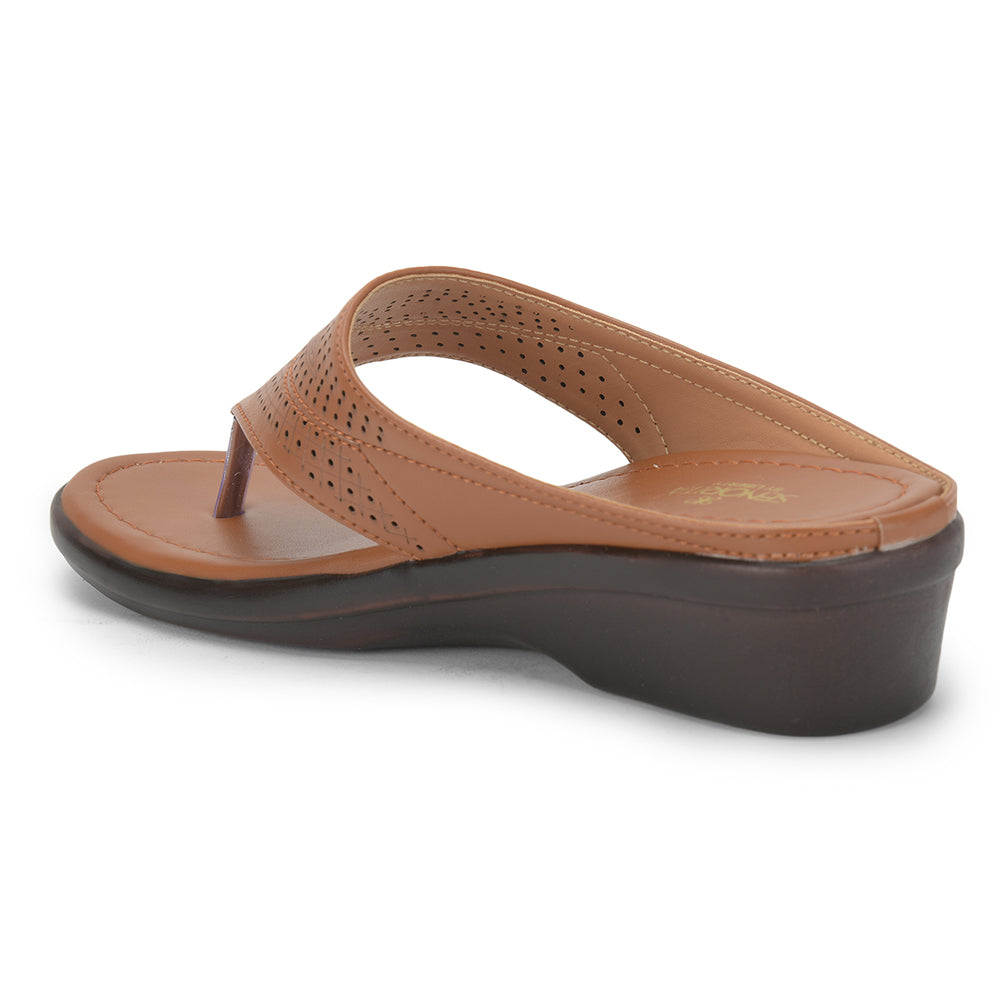 Senorita Casual (Tan) Slipper For Ladies LAF-113 By Liberty