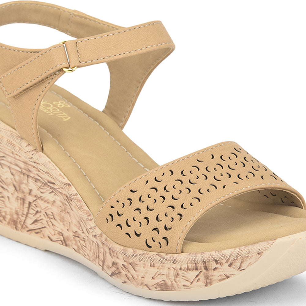 Senorita Casual Sandal For Ladies (Beige) DZL-867 By Liberty