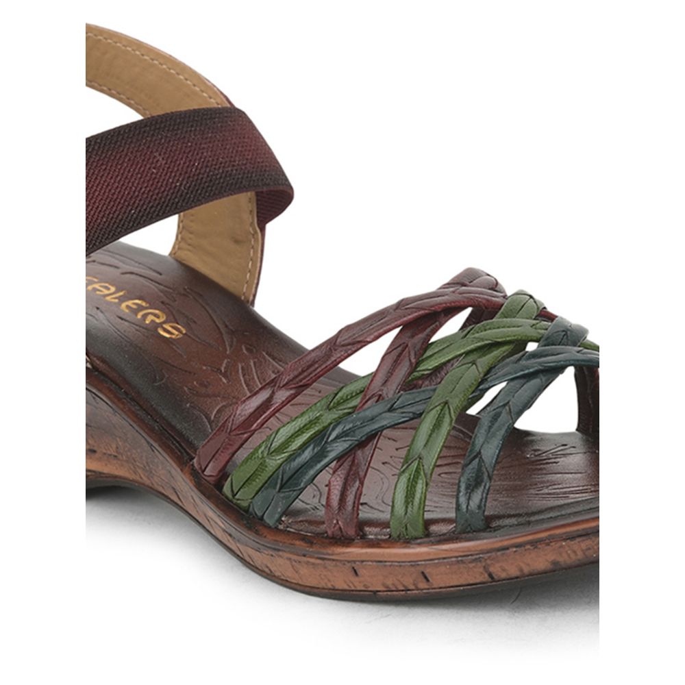 Healers Casual Sandal For Ladies (Cherry) TLO-15 By Liberty