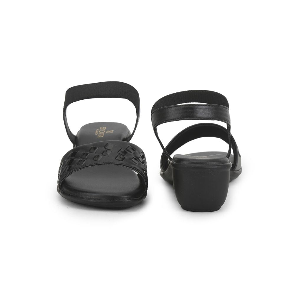 Senorita Ethnic Sandal For Ladies (Black) MDL-8 By Liberty