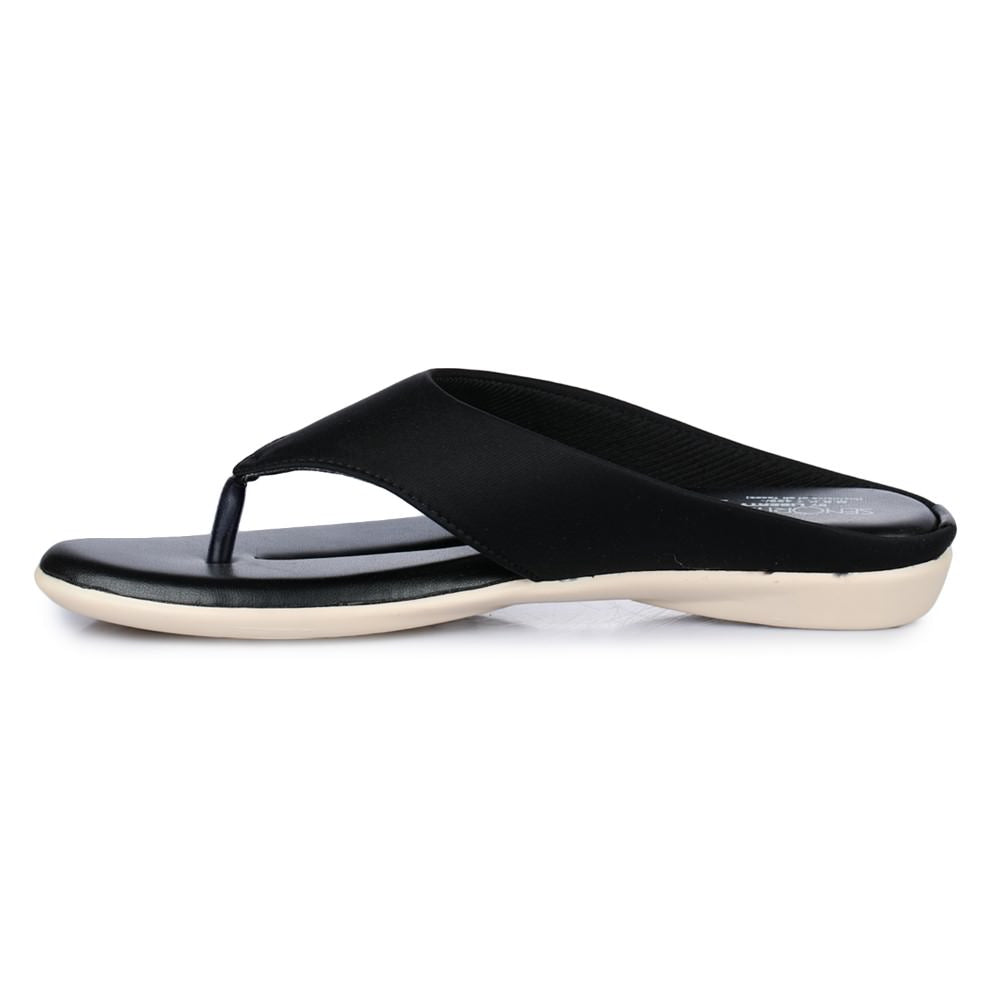 Senorita Casual (Black) Slippers For Women MK-9 By Liberty