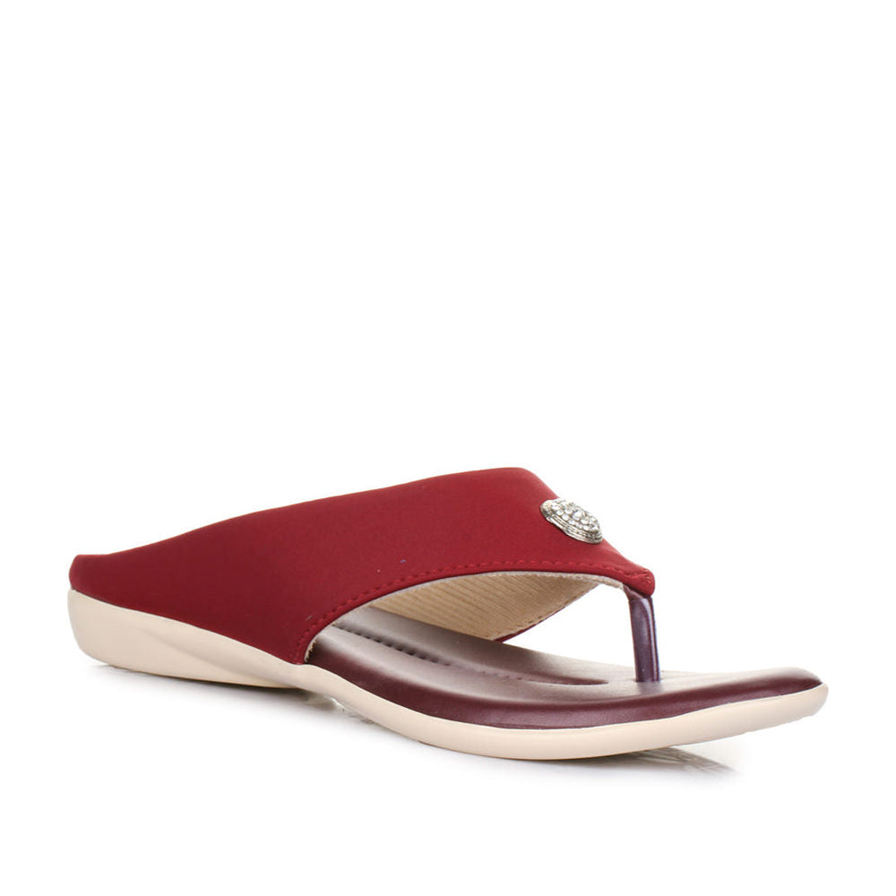 Senorita Casual (Cherry) Slippers For Women MK-8 By Liberty