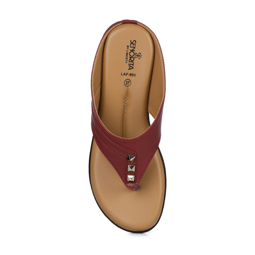 Senorita Casual (Cherry) Slipper For Women LAF-95 By Liberty