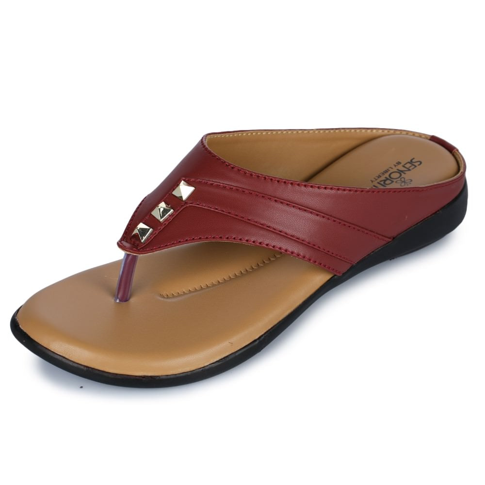 Senorita Casual (Cherry) Slipper For Women LAF-95 By Liberty