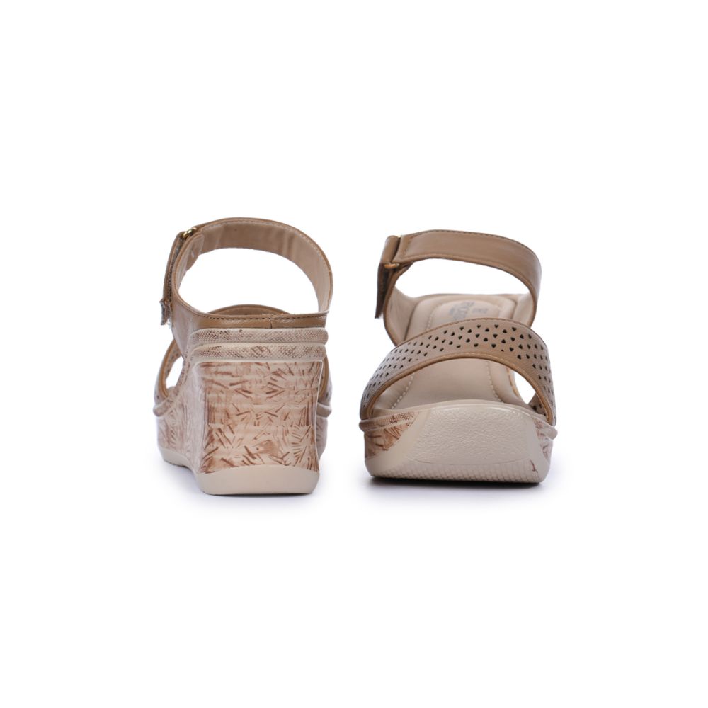 Senorita Fashion (Tan) Slippers For Women DN2-13 By Liberty