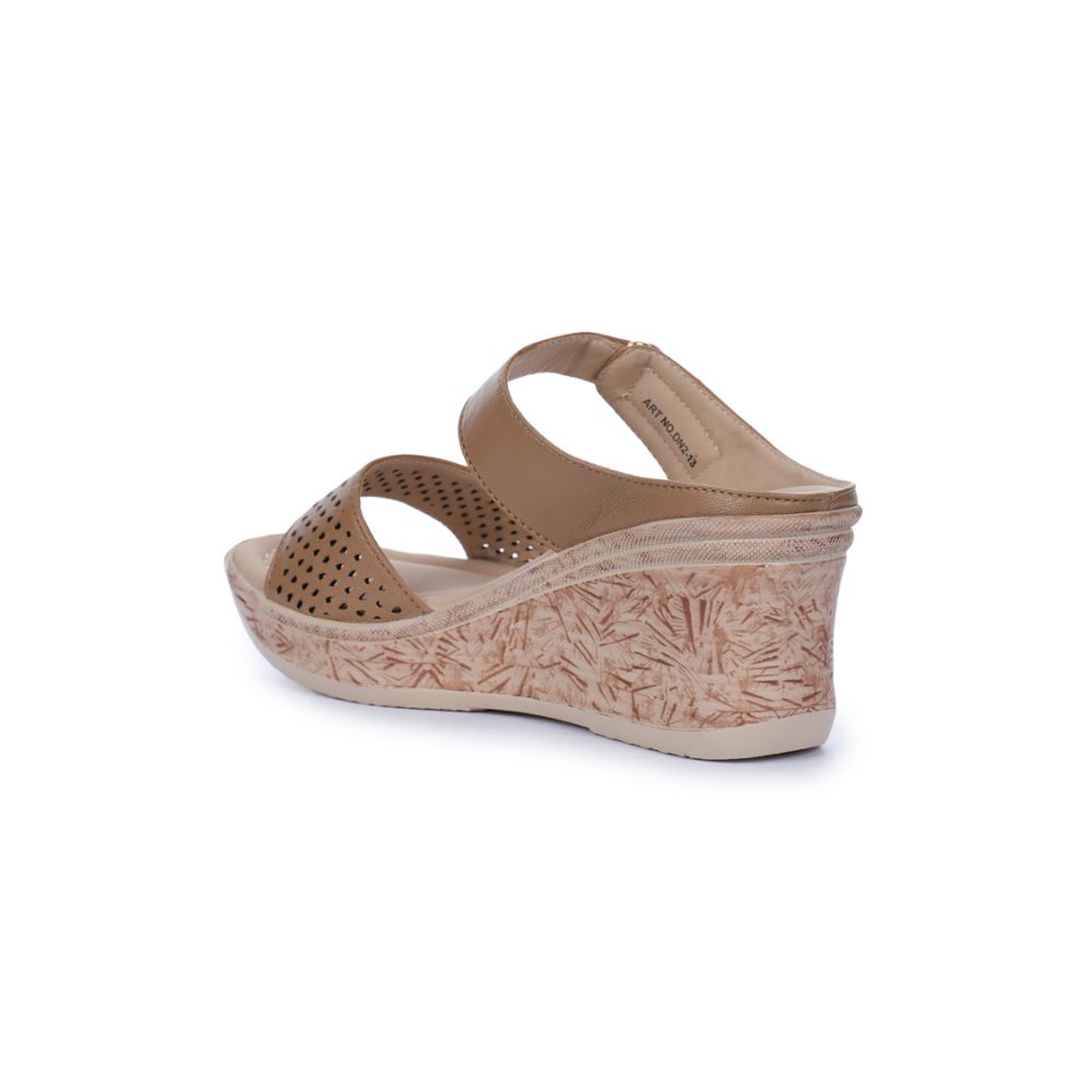 Senorita Fashion (Tan) Slippers For Women DN2-13 By Liberty