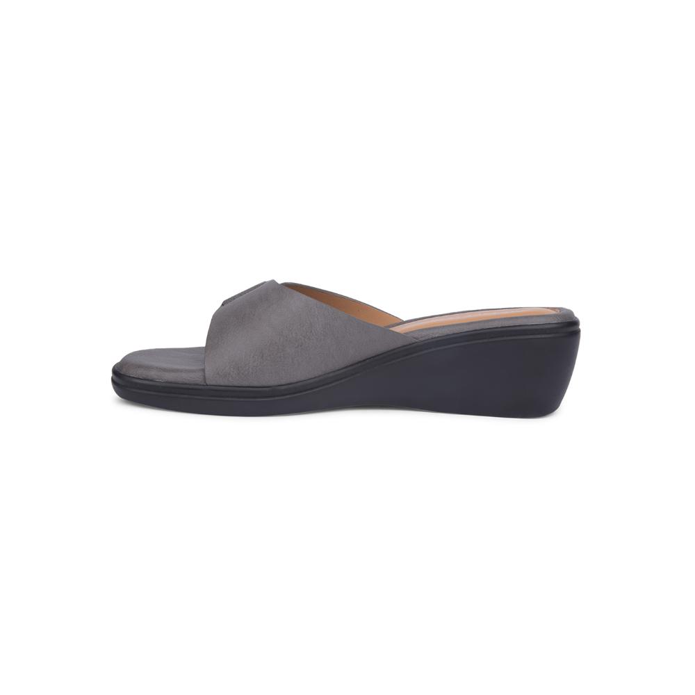 Healers By Liberty Women LDF-21 D. Grey  Wedges Casual Slippers